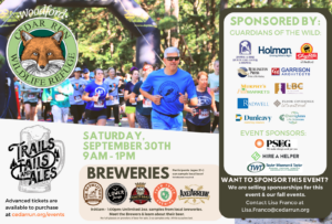 TICKETS AVAILABLE! Trails, Tails & Ales 5k Trail Fun Run & Beer Garden